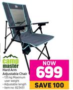 Campmaster Hard Arm Adjustable Chair