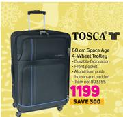 Tosca 60cm Space Age 4 Wheel Trolley