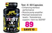 NPL Test-X 60 Capsules