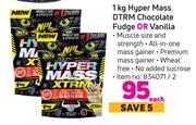 NPL 1Kg Hyper Mass DTRM Chocolate Fudge Or Vanilla-Each