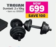 Trojan Dumbell 2 x 10Kg
