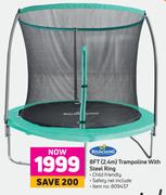Bounceking 8Ft (2.4m) Trampoline With Steel Ring