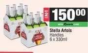 Stella Artois Handies-For 2 x 6 x 330ml