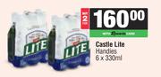Castle Lite Handies-For 2 x 6 x 330ml