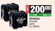 Windhoek Draught Cans-For 2 x 6 x 500ml