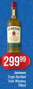 Jameson Triple Distilled Irish Whisky-750ml