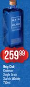 Haig Club Clubman Single Grain Scotch Whisky-750ml