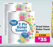 Great Value Roller Towel-For 2 x 2s Pack