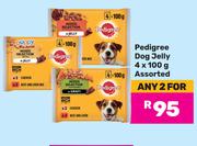 Pedigree Dog Jelly Assorted-For Any 2 x 4 x 100g