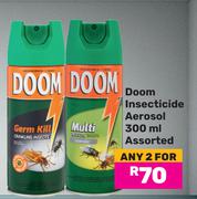 Doom Insecticide Aerosol Assorted-For Any 2 x 300ml