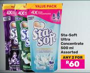 Sta-Soft Ultra Concentrate Assorted-For Any 2 x 500ml