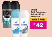 Shield Anti-Perspirant Roll-On Assorted-For Any 2 x 50ml