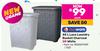 Nuware 45L Lace Laundry Basket Charcoal Or White-Each
