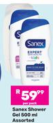 Sanex Shower Gel Assorted-500ml Per Pack