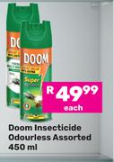 Doom Insecticide Odourless Assorted-450ml Each