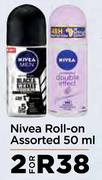 Nivea Roll-On Assorted-For 2 x 50ml