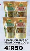 Ficacci Pimento Or Pitted Olives-For 4 x 200g