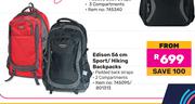 Edison 56cm Sport/Hiking Backpacks-Each