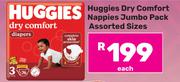 Huggies Dry Comfort Nappies Jumbo Pack-Each