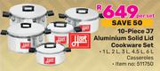 Hart 10-Piece J7 Aluminium Solid Lid Cookware Set-Per Set