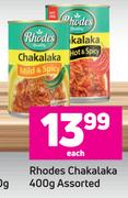 Rhodes Chakalaka Assorted-400g Each