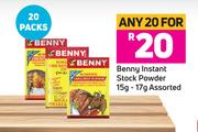 Benny Instant Stock Powder Assorted-For Any 20 x 15g/17g
