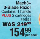 Gillette Mach3+ 3-Blade Razor-Per Pack