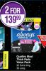 Always Quattro Maxi Thick Pads Value Pack 32 Extra Long, 36 Long-For 2