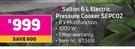 Salton 6L Electric Pressure Cooker SEPC02