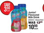 Purity Junior Flavoured Milk Drink Assorted-200ml Each
