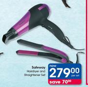 Safeway Hairdryer And Straightener Set-Per Set