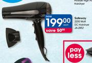 Safeway 2200 Watt DC Hairdryer JA-2852-Each