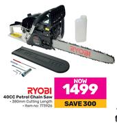 Ryobi 40cc Petrol Chain Saw