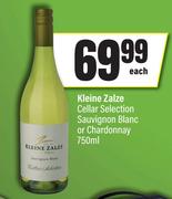 Kleine Zalze Cellar Selection Sauvignon Blanc Or Chardonnay-750ml Each