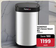 Homemax 50L Sensor Smart Bin-Each