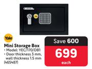 Yale Mini Storage Box YEC/170/DB1-Each
