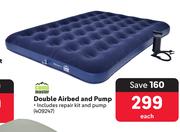 Camp Master Double Airbed & Pump