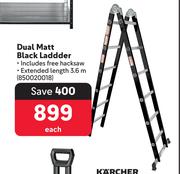 Dual Matt Black Ladder 