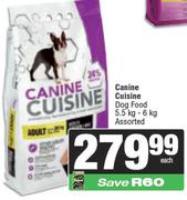 Canine Cuisine Dog Food Assorted-5.5Kg/6Kg Each