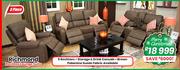 Richmond 3 Piece Recliner Lounge Suite