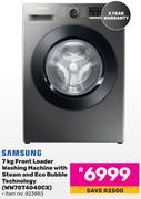 Samsung 7Kg Front Loader Washing Machine With Steam & Eco Bubble Technology WW70T4040CX
