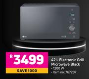 LG 42L Electronic Grill Microwave Black