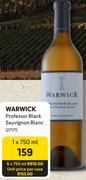 Warwick Professor Black Sauvignon Blanc-750ml