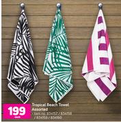 Tropical Beach Towel Assorted-Each