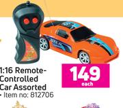 1:16 Remote Controlled Car Assorted-Each