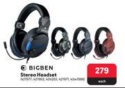 Bigben Stereo Headset-Each