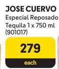 Jose Currvo Especial Reposado Tequila-750ml Each