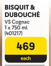 Bisquit & Dubouche VS Cognac-750ml Each