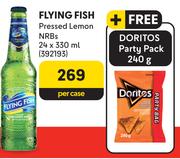 Flying Fish Pressed Lemon NRBs-24 x 330ml Per Case
