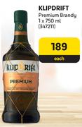 Klipdrift Premium Brandy-750ml Each